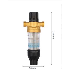 CALAO CALAO-316 Water Filter Purifier 4T/h SUS316 Filter Head PC Housing Removes Rust Sediment Backwash Design