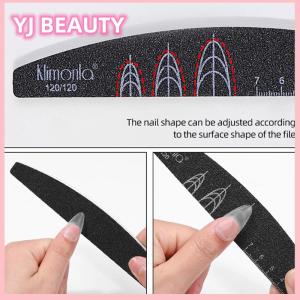 🔥🔥🔥yaojun 5Pcs Black Nail Files For Manicure Sanding Double Sided Nail File 120 180 Grit Nail Art Care Tools High Quality Polishing Tools