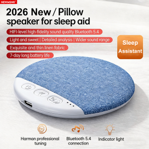 SG In stock Wireless Pillow Speaker Bluetooth Sleep Speakers Under Pillow Machine with White Noise 30/60/90 Min Timers 9D Stereo Sou