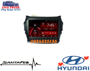 [TẶNG PM VIETMAP S2] Bộ màn hình androi cho xe HYUNDAI SANTAFE 2013-2018 android 13. tích hợp chỉ đường Navitel-Vietmap xem camera cho ô tô đồ chơi xe hơi  kết nối wifi kèm mặt dưỡng màn hình android otomàn hình taplo xe dvd oto.