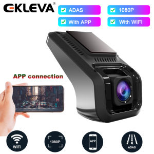EKLEVA Car DVR Camera Wifi ADAS Dash Cam Full HD 1080P Night Vision Car Camera Recorder G-sensor Android USB Digital Registrator