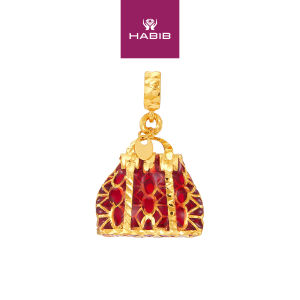 HABIB Oro Italia 916 Yellow Gold Charm (Handbag) GCM91141023(RED)