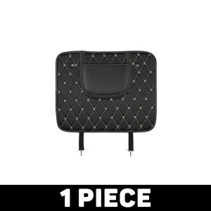 Multifunctional Car Seat Back Protector for Kid PU Leather Car Protector Pad with Storage Pocket Waterproof Anti Kick Mat