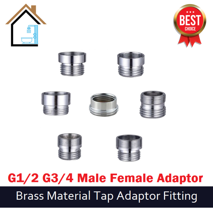G 1/2 G3/4 Female Male Tap Adaptor Conversion Faucet Aerator Adapter