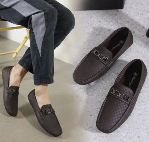 Elegant Men British Style Genuine Leather Business Loafers