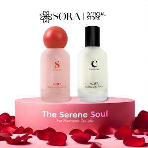 SORA Couple The Serene Soul S+C - Parfum Pasangan Harmonis 50ml Extrait De Parfum