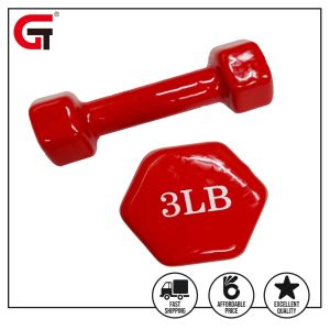 Muscle Power Women Dumbbell Set 2Pcs Pair 1LB 2LB 3LB 4LB 5LB Vinyl Coated Hand Weights for Home Workout Fitness Exercise Gym Training