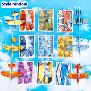 PaulWeekend เครื่องบินจำลองเครื่องบินโยนด้วยมือขนาดเล็กลายการ์ตูนเกมปริศนาทำเองสร้างสรรค์ของขวัญเพื่อการศึกษาของเด็กนักเรียนของขวัญวันหยุด