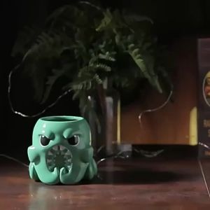 ขายร้อน แก้วเซรามิกปลาหมึก แก้วกาแฟมูลค่าสูง แก้วน้ำรูปสัตว์น่ารักสร้างสรรค์ ความจุขนาดใหญ่