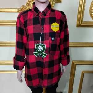 Kemeja flanel Anak Laki Laki Kemeja Anak Panjang Kemeja kotak kotak Anak Kemeja Anak Tanggung