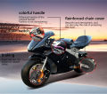 New Life 49cc Enduro motorcycle for kids Enduro Dirt Pocket bike for Kids 2 Stroke Gasoline Type 2 Tires Pull Start Ride on motorbike Mini Pocket Bike with Light Ride on Motor mini motorcycle.. 