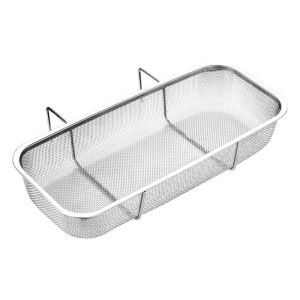 JIYAN2866 Stainless Steel Sink Drain Basket Hanging Type Kitchen Helper Storage Drying Rack 2024 Multifunctional Filter Storage Shelf Home Supplies