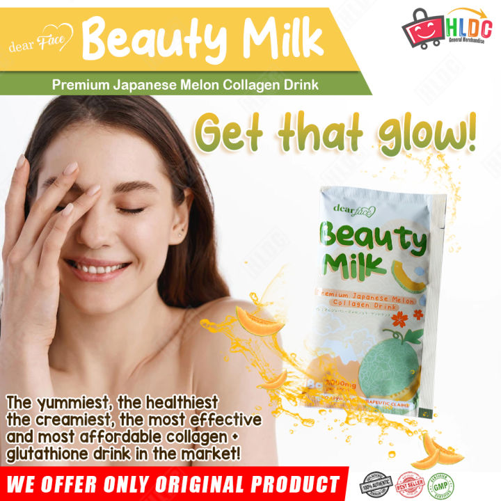 Dear Face Beauty Milk Premium Japanese Melon Collagen Drink ( 1Sachet