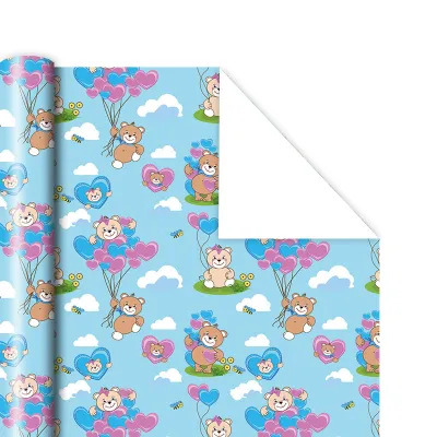 Colorful Birthday Gift Wrapping Paper Christmas Present Packing Craft Paper Gift Bag Cartoon Animal Unicorn Star Heart Colorful Paper