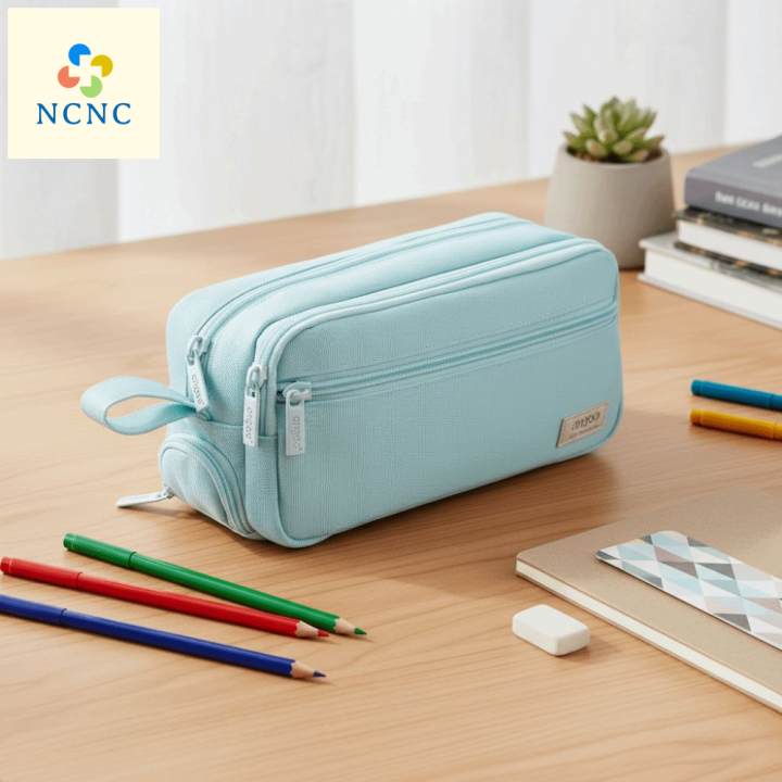NCNC Công suất lớn Túi đựng bút Nhiều ngăn Có khóa kéo Túi đựng bút ...