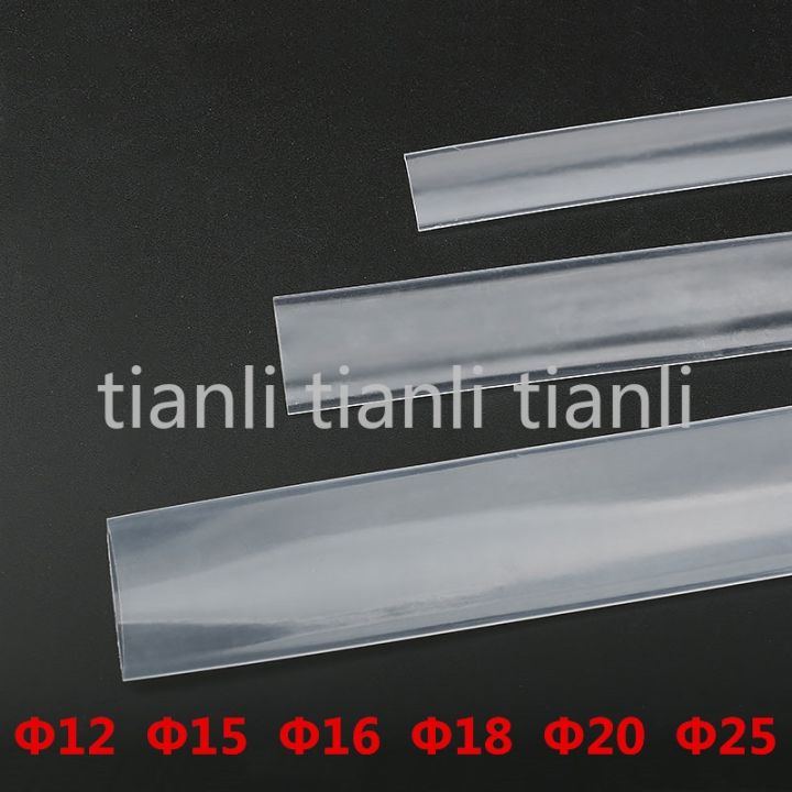1 Meter 1pc 12mm 15mm 16mm 18mm 20mm 25mm Transparent Clear Heat Shrink
