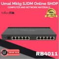 MIKROTIK RB4011 RouterBoard RouterOS L5 1U Rackmount 10-Port Gigabit Router (RB4011iGS RM). 