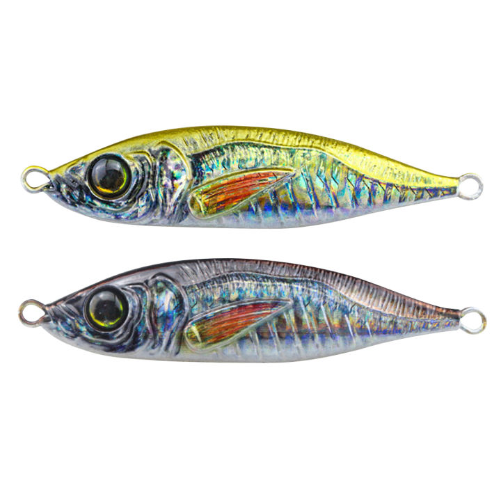 HOSPORT Metal Jig 20g-60g Simulation Bass Fishing Lures Jig Hook ...