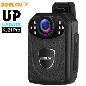 BOBLOV KJ21Pro Body Mini Camera HD 1296P Remote Control Touch Screen 128GB Night Vision 2850Mah Sport Action  Motion Detect Police Camera DVR Video Audio Recorder Camcorder Police Camera Bike Motor Dash Cam For Vlogging