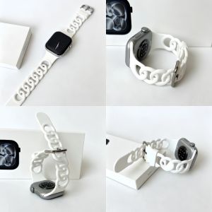 22mm 20mm Universal Silicone Strap Circle-Perforated Breathable Design Soft Comfortable Waterproof Sport Business Daily Use For OPPO Xiaomi Samsung Huawei Realme Aolon