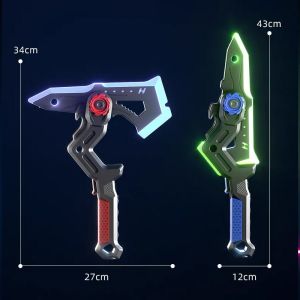 Kiếm Rìu Biến Hình 2In1 Led RGB Phun Sương Sạc Type C | Đồ Chơi Kiếm Rìu Công Nghệ Phát Sáng Quà Tặng Cho Bé