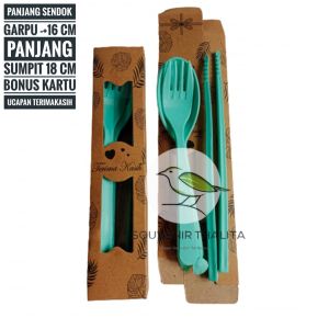 Souvenir 100pcs Travel Set LOKAL - Sendok Garpu Sumpit BOX LEMBARAN - hadiah pernikahan