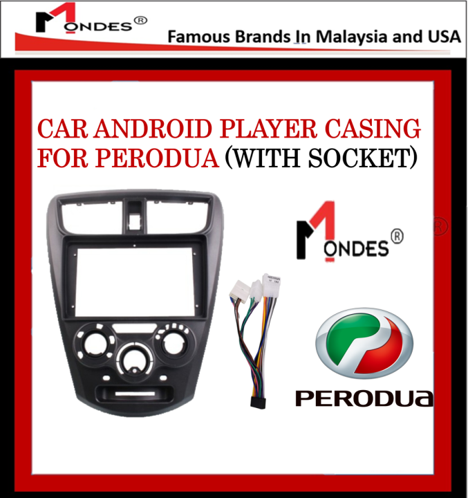 Car Casing For Android Player With Socket - PERODUA | Lazada