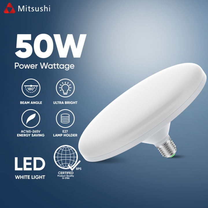 Lampada LED UFO Super Luminosa 12W-50W Per Garage E Officina - Luce Potente Bianca