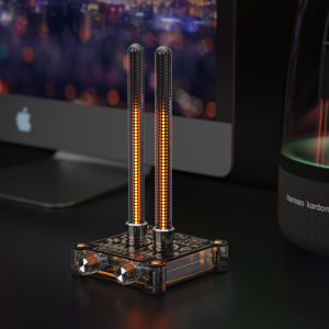 Douk Audio VU9 Pixie Tube Sound Level Meter Ref to Retro Nixie Tube Audio Spectrum w/MIC Pickup