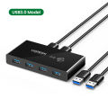 UGREEN USB KVM Switch USB 3.0 Switcher for Windows10 PC Keyboard Mouse Printer 2 PCs Sharing 4 Devices Model: 30768. 