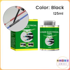 Amoki【Ready in Stock】 125ml Waterproof Liquid Electrical Tape Insulating Tape Wire Cable Coat Fix Line Glue Sealant