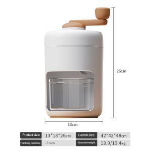 I know DIY Manual Ice Crusher Machine - Portable Hand-Cranked Shaved Ice Maker for Home Use Perfect for Milkshakes and Slushies (No Electricity Required)