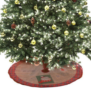 60/90/100cm Cartoon Christmas Tree Skirt Santa Claus Xmas Tree Cover Base Decor Merry Christmas Decorations