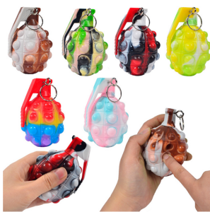 NEW TOYS Mainan Popit Granat Squishy Granat Gantungan Kunci 523-71