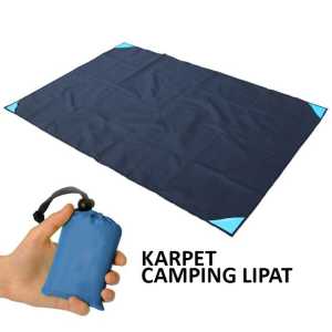 Alas Tenda Camping Footprint Ultralight Matras Karpet Tikar Lipat Piknik Tenda Camping Waterproof Free Case Anti Air