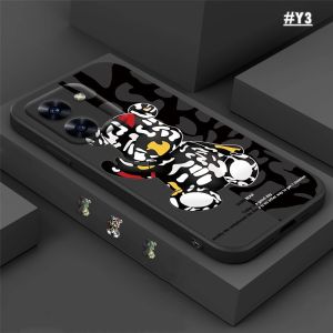 (Lokal Ready) Casing hp Vivo IQOO Z7X V27e V25 V25e V19 V9 V21 V20 V23e Y85 S1 S1 Pro Cool Tide Brand  Kamuflase Beruang Soft Case