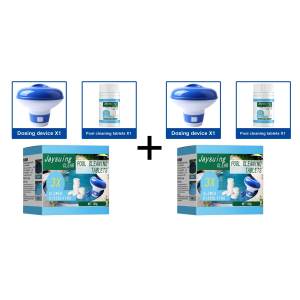 Yegbong Purify Water Disinfection Chlorine Pills Pool Cleaning Effervescent Tablets Swimming Pool Cleaning Effervescent Chlorine Tablets Dispenser Crystal Clear Disinfect Swimming Pool Foaming Clarifier