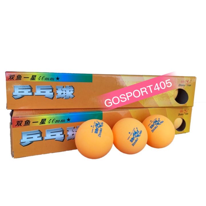 DOUBLE FISH TABLE TENNIS BALL PING PONG 40MM (1STAR) 6PCS Lazada