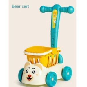 Children Shopping Cart Baby Cute Small Mini Trolley Walker Large Capacity Supermarket Cart Role Play House Simulation Kitchen Toys Boys Girls Gift