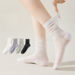 Invisible Stockings Soft Antibacterial Socks Cool Feeling Anti-odor Non-slip not Stuffy Feet Skeleton
