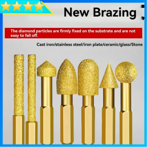 Diamond Grinding Burr Set Engraving Drill Bits Rotary Tool Stone Glass Carving Polishing Repair