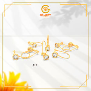 ANTING EMAS 6K DAN KADAR 8K ANTING DESY DAISY ANAK REMAJA DEWASA AT 8 AT 9 AT 10