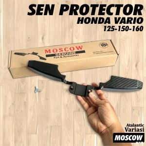 PELINDUNG SEIN KARBON VARIO 125 150 2018-2024 VARIO 160 ABS CBS PROTECTOR COVER SEN CARBON VARIO NEW 125 150 TUTUP COVER SEIN LAMPU MOTOR VARIO 125 150 2018 2019 2020 2021 2022 2023 2024 VARIO 160 SUDAH TERMASUK 2PCS BAUT PEMASANGAN PLUG AND PLAY PNP