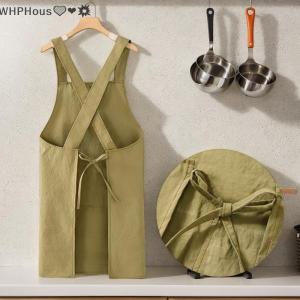 WP💓💛💖 Cooking Kitchen Aprons Breathable Wear Resistant Adult Waist Aprons Anti Fouling Soft Restaurant Work Clothes Home