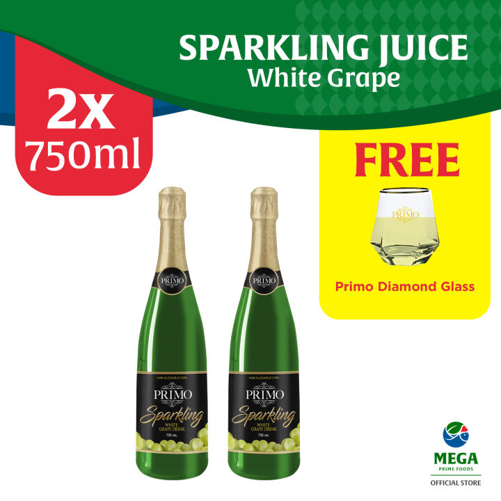 Primo White Grape Sparkling Juice 750ml By 2's Lazada PH