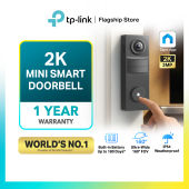 TP-Link Smart Doorbell Long Battery Life Waterproof Wireless with 2K 5MP Wifi Camera Tapo D235/D230S1/D210/D205