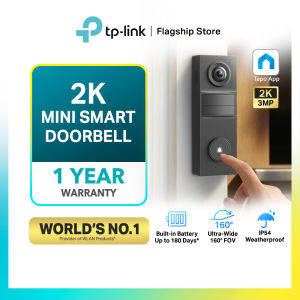 TP-Link Smart Doorbell Long Battery Life Waterproof Wireless with 2K 5MP Wifi Camera Tapo D235/D230S1/D210/D205