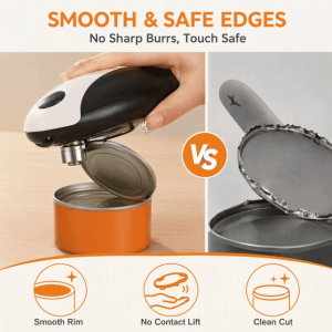 FOUNDTWO Rechargeable Electric Can Opener Automatic Hands Free Automatic Can Opener New product launch One Touch Operation Rechargeable Can Opener Kitchen Use