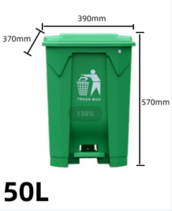 with Pedal Trash Bin Durable and High Quality Trash Can Garbage Bin for Kitchen Indoor and Outdoor