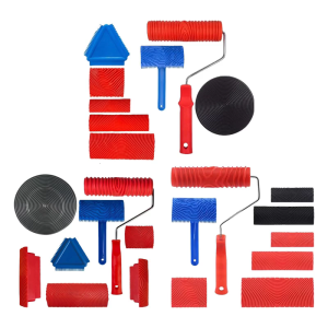 Practical Grains Drywall Texture Rollers With Sturdy Frame Portable Accessory for Home Renovations Projects